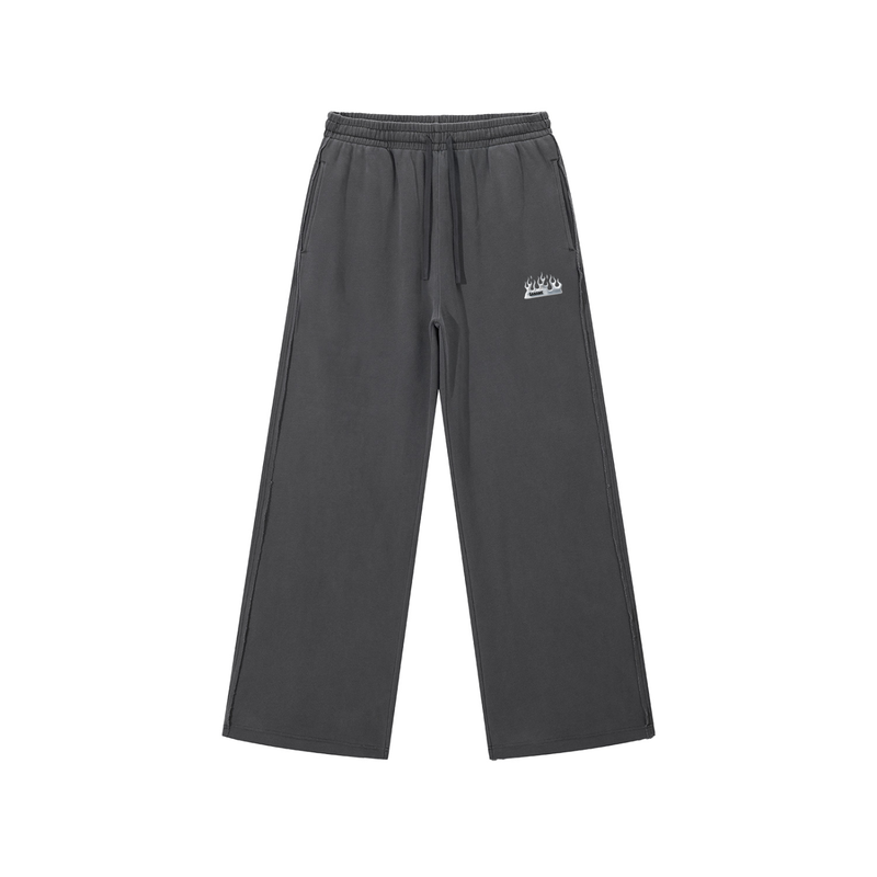 Snow Washed Raw Edge Sweatpants