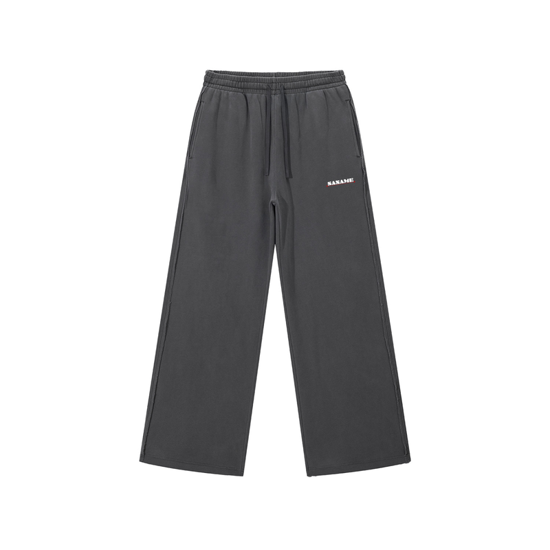 Snow Washed Raw Edge Sweatpants