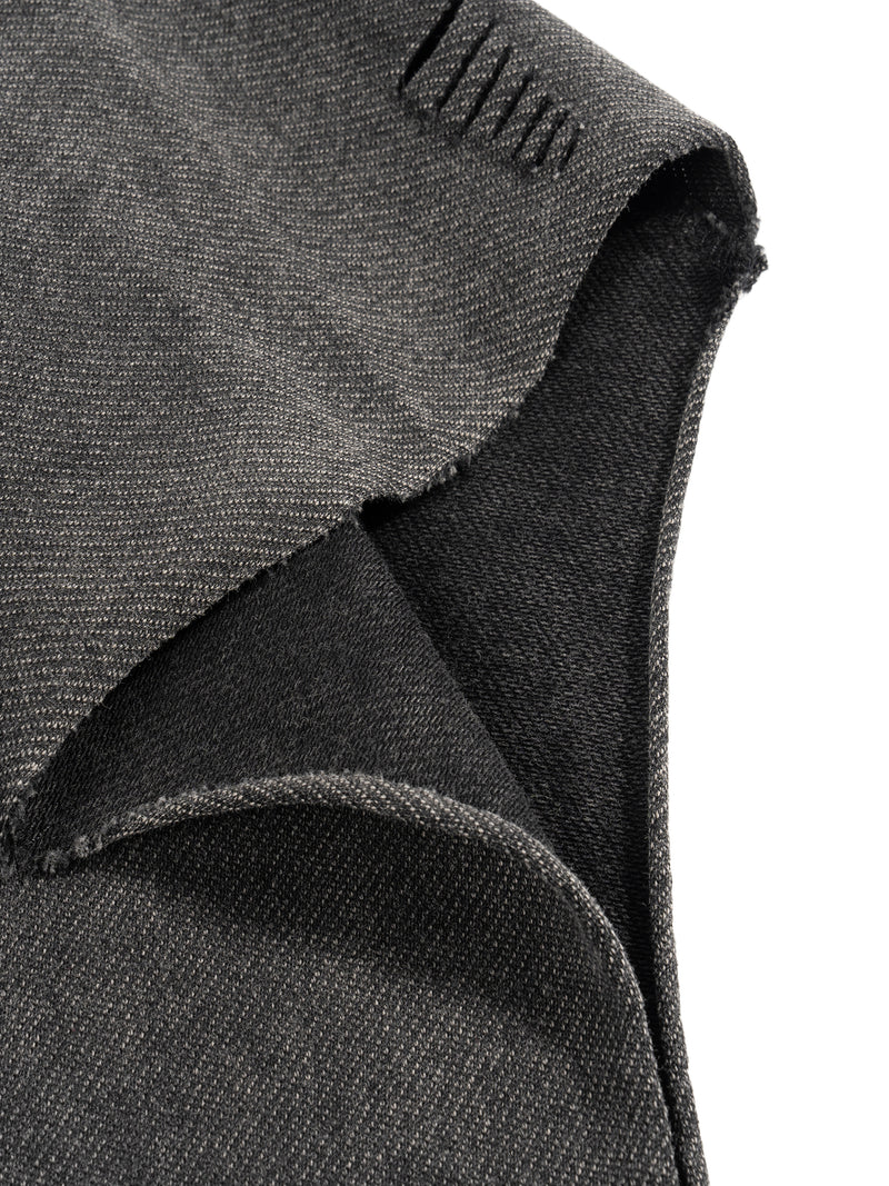 Snow Washed Boxy Hooded Tank Top