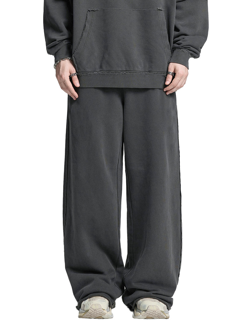 Snow Washed Raw Edge Sweatpants